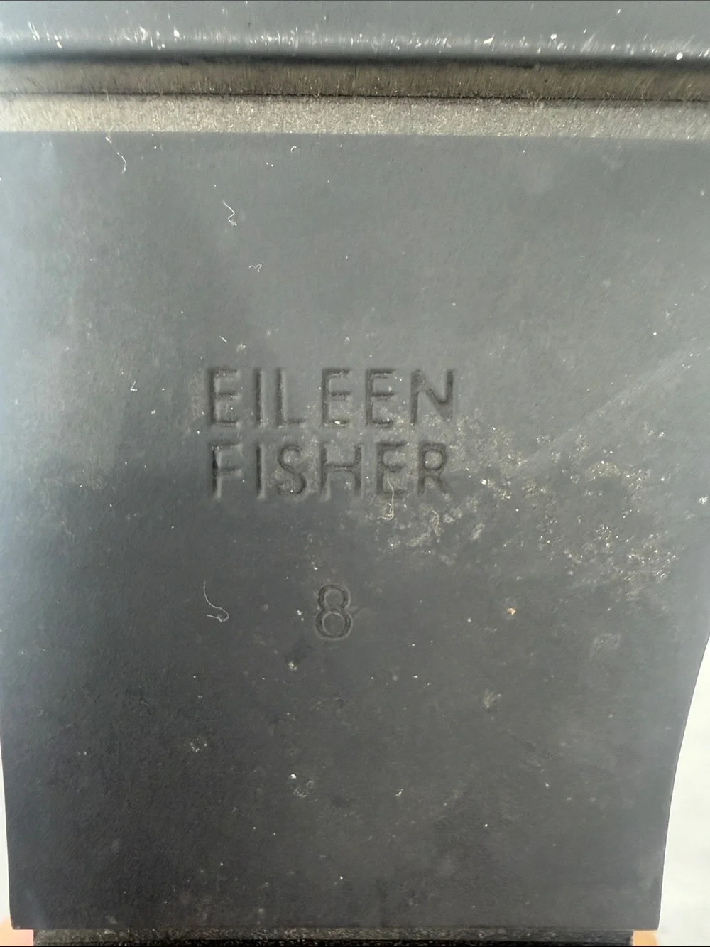 Eileen Fisher Eddy Patent Leather Platform Oxford Shoes Black Size 8